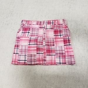 Telluride Clothing Co Madras Plaid Skirt Patchwork